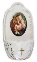 Porcelain Font/5 1/4 inch - Saint Anthony   (30190)