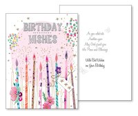 Birthday Wishes Card/3 Dimensional  (22088)