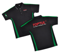 Toptul QPPOLOBGM Polo Shirt Black/Green Medium