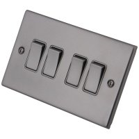 Gunmetal Grey 4 Gang 2 Way Switch 6011-005
