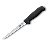 Fibrox Boning Knife, Straight Flexible Blade, 15 cm, Black