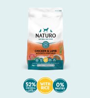 Naturo Adult Dog Complete Chicken & Lamb with Rice & Veg 2kg x 1
