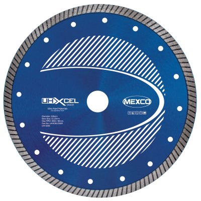 Mexco 230mm Ultra Hard Materials Diamond Blade Xcel Grade (22.23mm Bore)