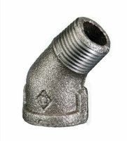 CRANE BLACK 2.1/2" 156 45DG MALE TO FEMALE ELBOW