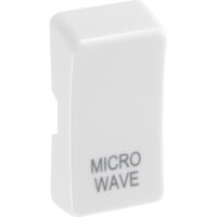 NEXUS WHITE GRID SWITCH ROCKER CAP MARKED MICROWAVE