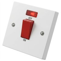 Lincoln 50 Amp DP Shower Switch c/w Neon