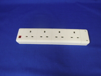 13 Amp 4 Gang Trailing Socket Block