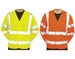 Hi-Visibility Long Sleeve Vest Class 3 Yellow or Orange