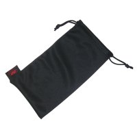 BLACK MICROFIBRE SPECTACLE BAG FOR CLEANING AND STORAGE