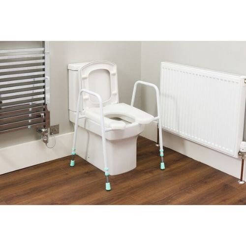 Prima Raised Toilet Seat and Frame is very easy to place over a toilet bowl.