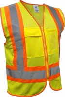PVC1511 - D/N X-back Safety Vest Yellow/Orange