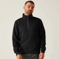 Regatta Men’s Pro Quarter Zip Sweatshirt, Black