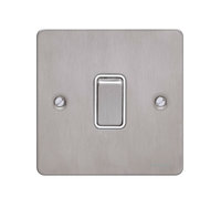 Double Pole Switch Ultimate 20 AMP Stainless Steel