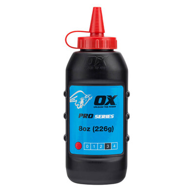 OX Pro Chalk Refill 226g Red