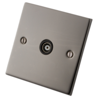 Black Nickel MBN1TV 1 Gang  TV Socket