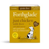 Forthglade Just 90% Meat Grain Free Chicken with Liver 18x395g
