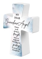 Porcelain Message Cross/Guardian Angel  (12864)