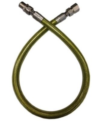 SGA Inox gasslang EN14800 gekeurd 1/2MF  1m