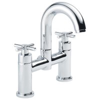 Tucker French Karma Two Taphole Bath Filler Chrome