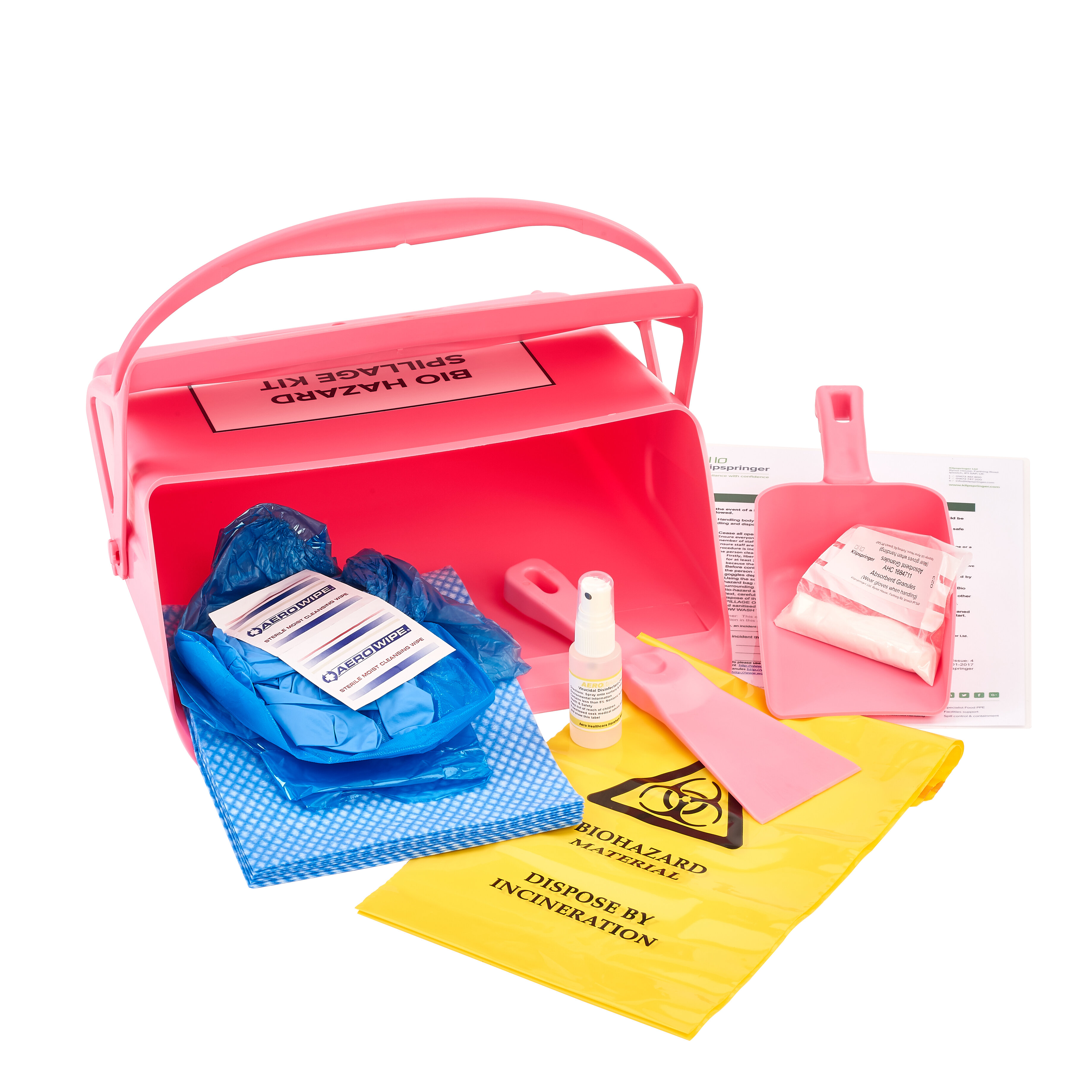 Bio Hazard Spillage Kit, Pink