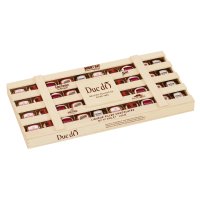 Duc d'O assorted liqueur filled chocolates in wooden crate - 6 x 500g