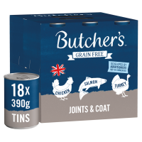 Butcher's Joints & Coat Dog Food Cans 390g x 18