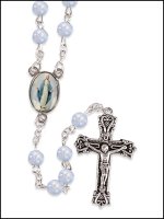 Loose Acrylic Rosary/Blue/Miraculous  (L/62905)