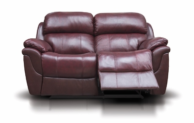 Madras Wine Leather Sofa Dimensions