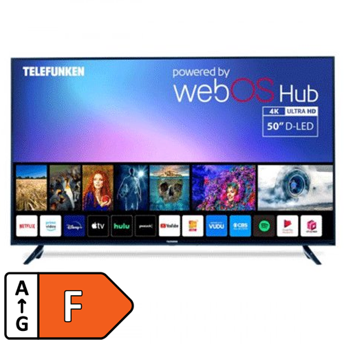 Telefunken 50" DLED UHD webOS Smart TV