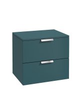 STOCKHOLM 60CM UNIT WITH COUNTER TOP CHROME HANDLE MATT OCEAN BLUE