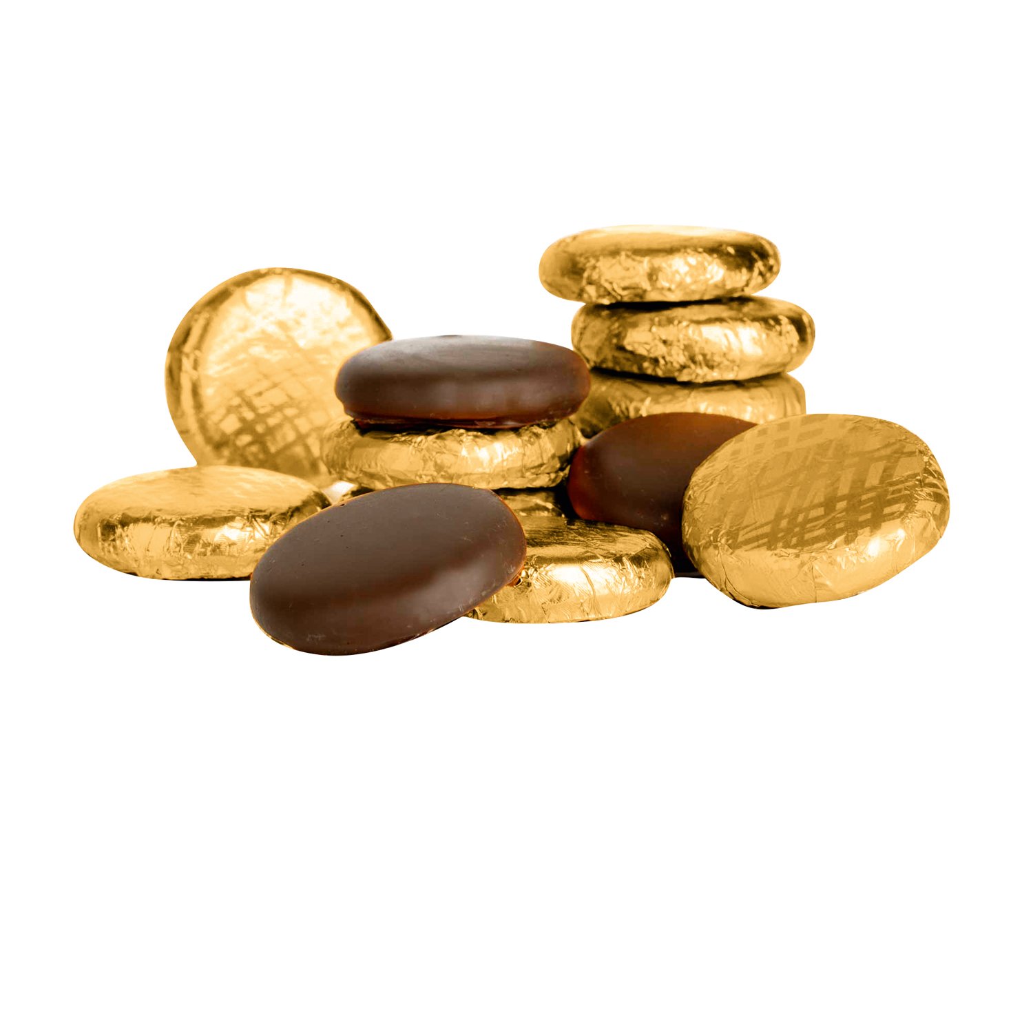 Salted Caramel Cr�me - dark chocolate fondant in gold foil 120pcs - 1kg
