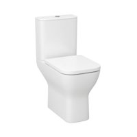 Tucker French Maidstone Comfort Height Short Projection Rimless Open Back Close Coupled WC Suite with Duraplast Quick Seat