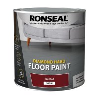 Ronseal Diamond Hard Floor Paint Tile Red Tin 