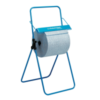 Kimberly-Clark Professional Floor Standing Large Roll Wiper Dispenser - 1 x Blue Portable Dispenser