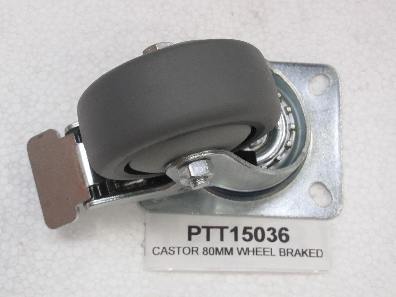 CASTOR BRAKED 80MM DIAMETER - 2004 TO PRESENT