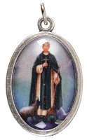 Medal - Oxidised/St.Martin Picture   (1525/MTN)