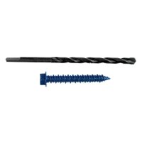 Self-Tapping Masonry Screw (hex head) w/Drill Bit, 1/4" x 1-3/4" (100/pkg.)