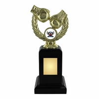 20cm Gold Boxing Trophy on Black Plinth