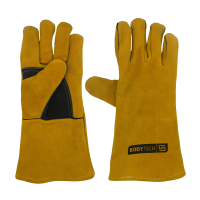 Bodytech Pro Mig Welders Gauntlet, 14'', Yellow