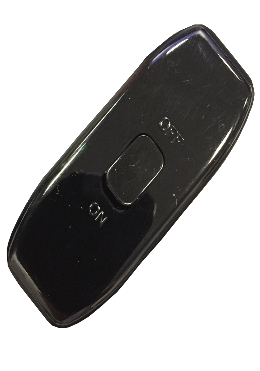 Lincoln 6 Amp In Line Switch - Black  c/w 2 Terminals & Earth