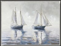 Hand Painted Picture Sailing In the Mist 90x120cm