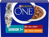* Purina One Cat Senior 7+ Pouch Chicken & Beef 85g 8pk x 5