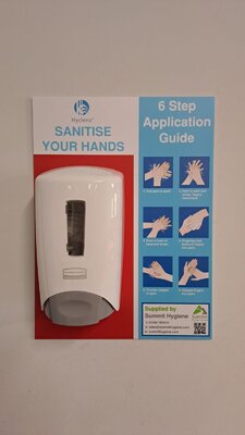 HYCLENZ HAND SANITISER BACKBOARD