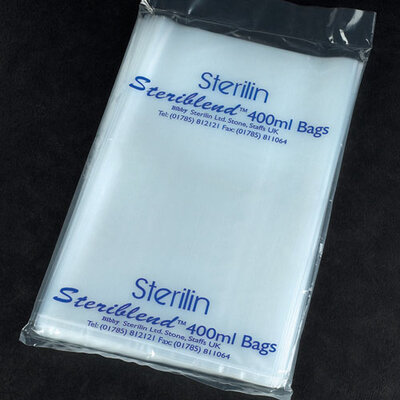 Homogenizer Bags, Steriblend, Capacity 400ml, 180 x 300mm, Sterile