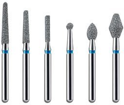 Kerr Coarse Bluwhite Diamond Straight Cylinder Bur Size: 010/Head Length: 2.9mm - DMI Ireland's Leading Dental Supplier - Next Day Delivery