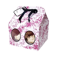 45-0224 CAKE BOX PINK TOILE (PACK OF 3)