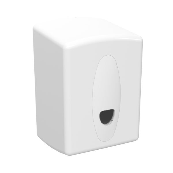 STANDARD CENTREFEED DISPENSER PLASTIC WHITE