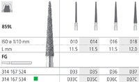 Intensiv SA Diamond Long Pointed Cone Bur - 6pk Size 018 - DMI Dental Consumables Ireland - Next Day Delivery