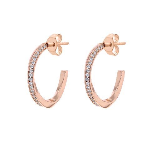 Rose Gold Hoop Earrings