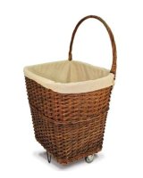 Siroccro Willow Log Cart With Canvas Liner